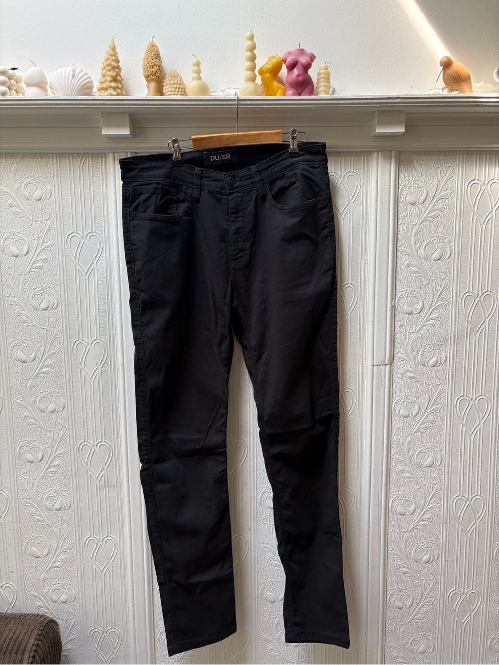 DU/ER Men's Slim Chino Pants - Black